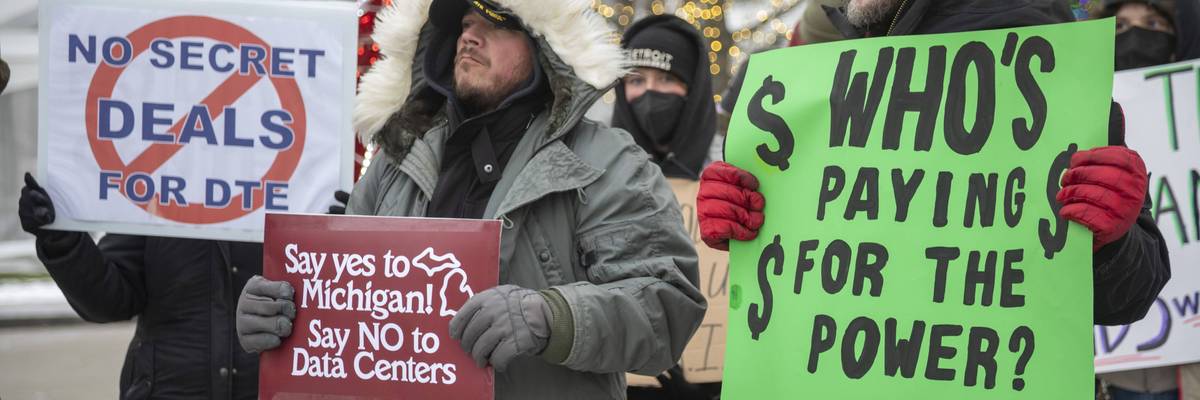 Protest Against Michigan Data Center