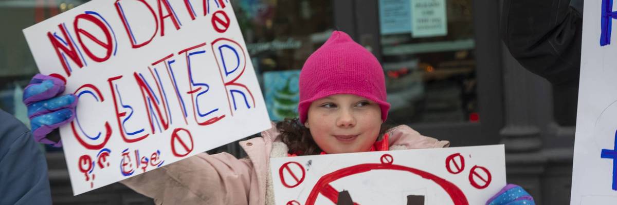 Protest Against Michigan Data Center