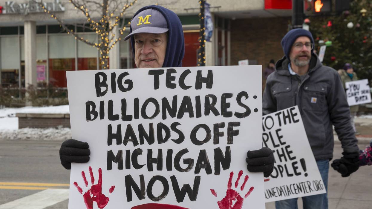 Protest Against Michigan Data Center