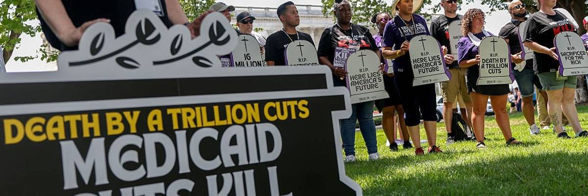 Protest against Republican Medicaid cuts