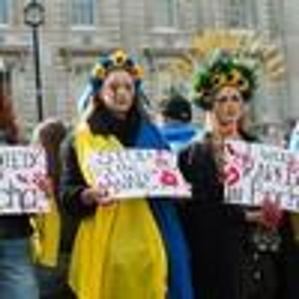 Protest against Russian war crimes in Ukraine
