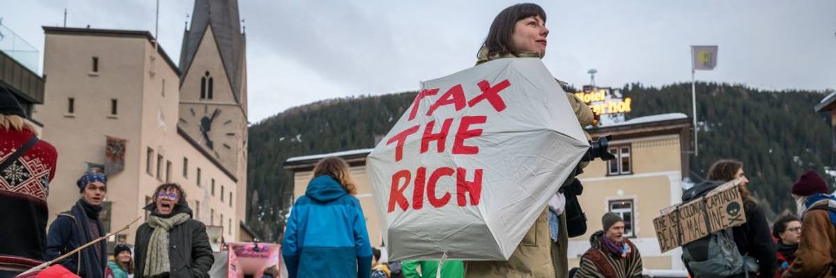 Protest against the World Economic Forum