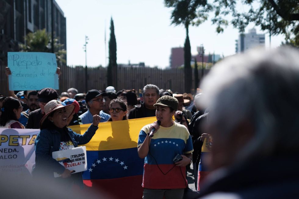 Protest Against U.S. Intervention In Venezuela