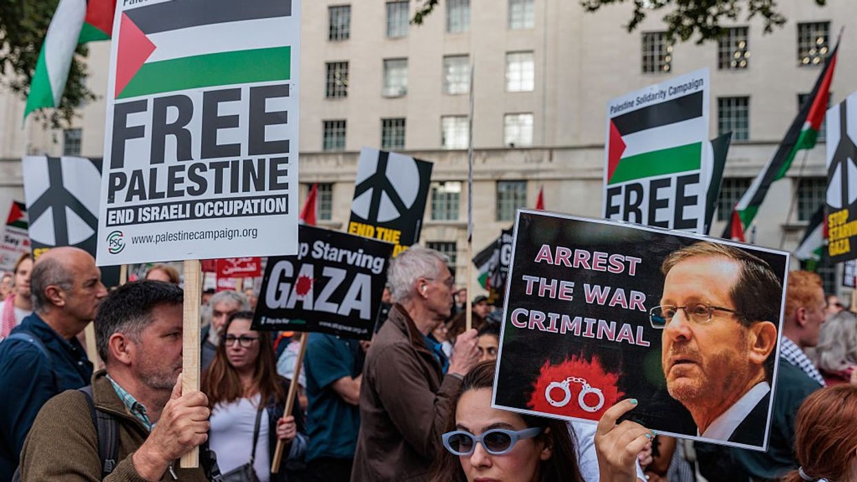 Protest Against UK Visit Of Israeli President Herzog London