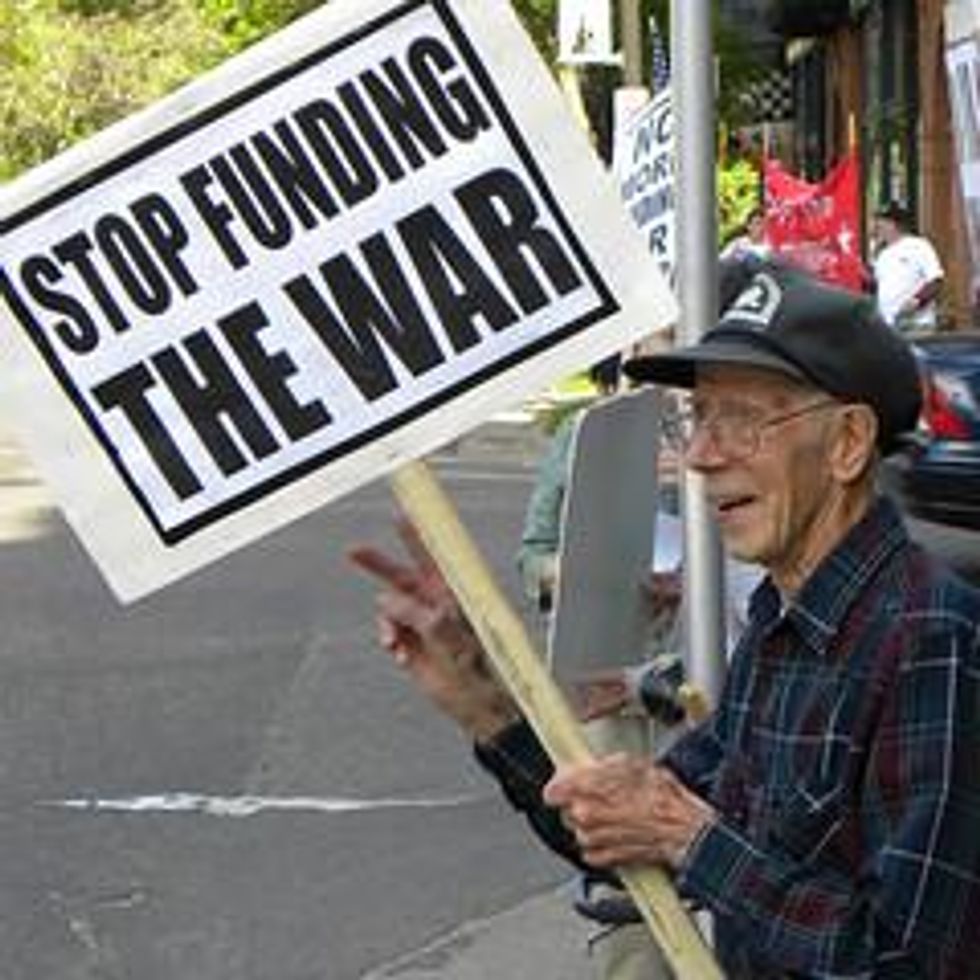 Protest against war funding at the office of Representative McCollum