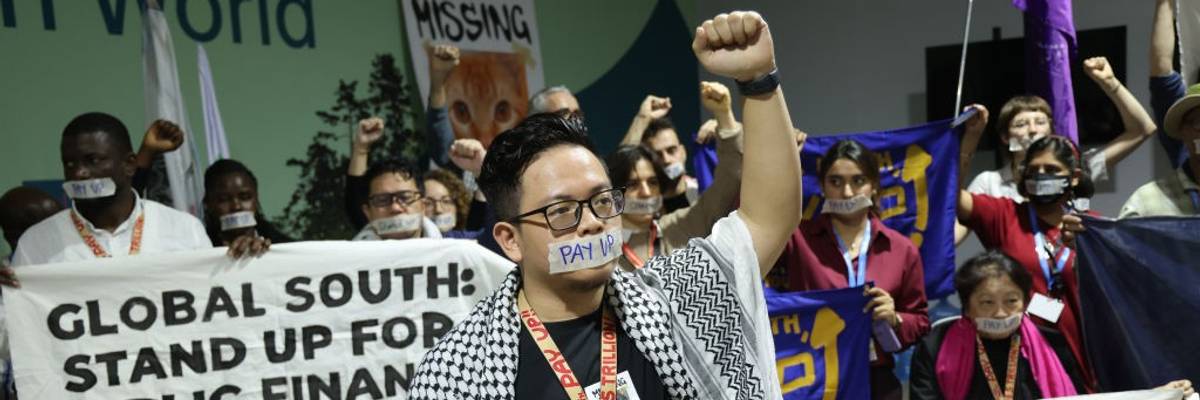 Protest at COP29