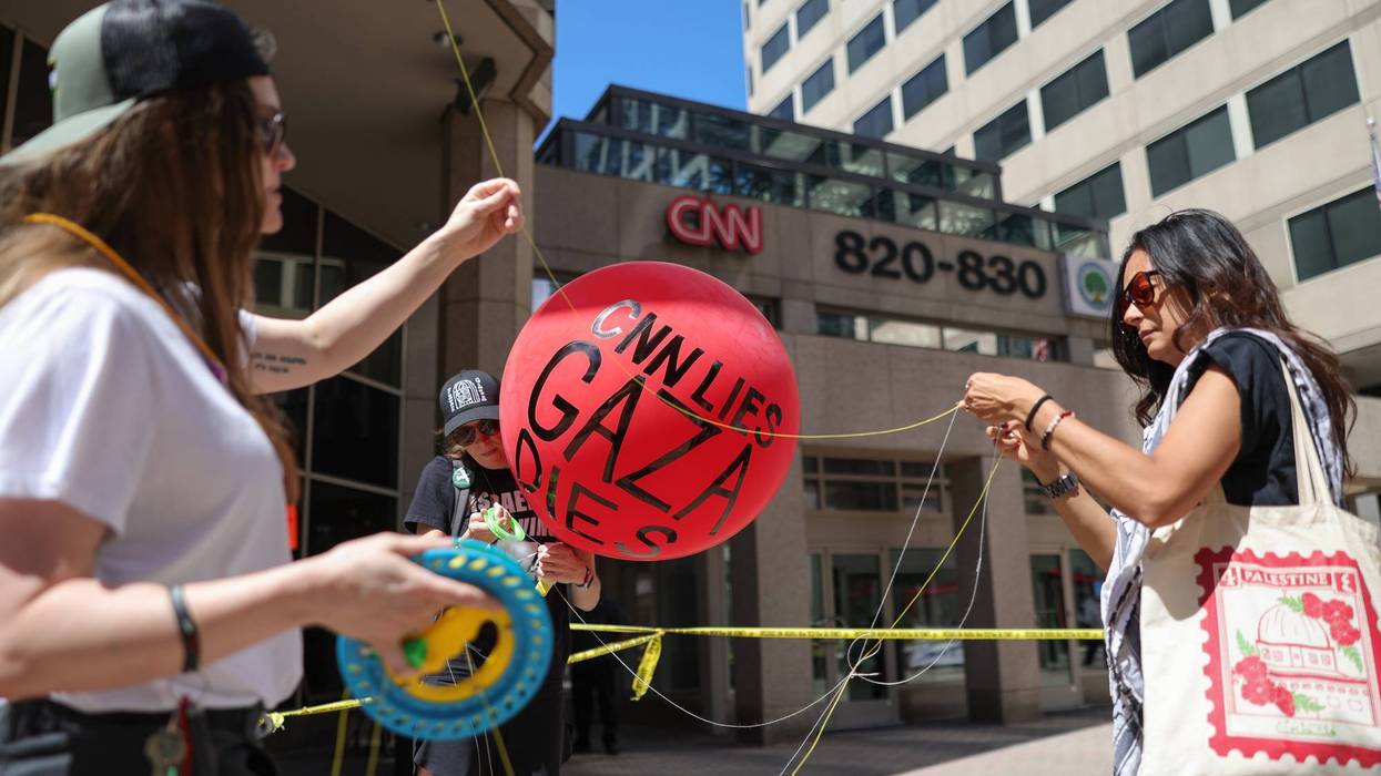 Protest For Gaza at CNN bureau in Washington, D.C.