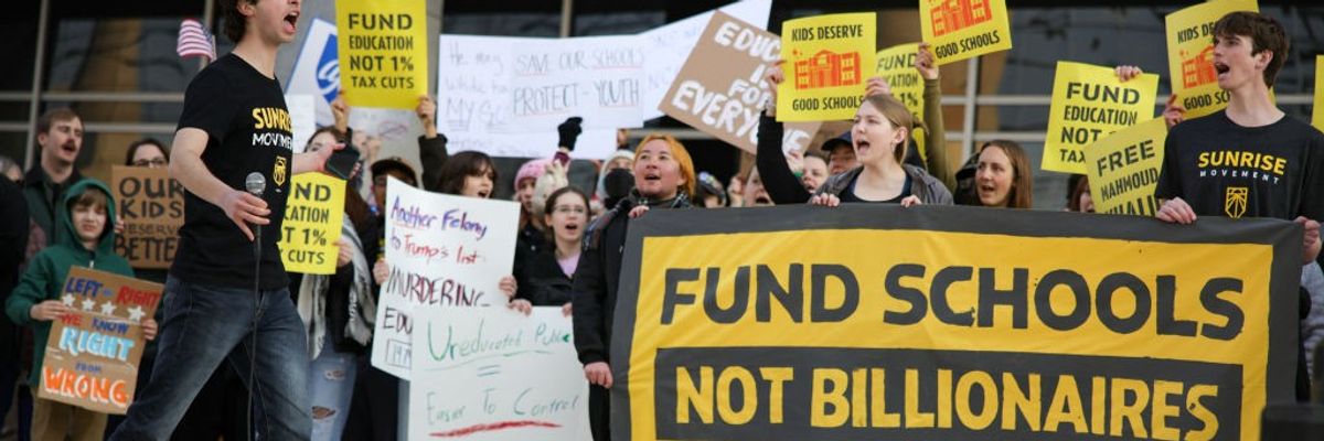 Protest for public education