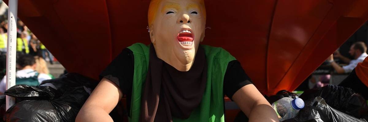 Protest Groups Unite To Demonstrate Against Donald Trump's UK Visit