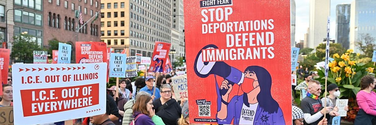 Protest in Chicago against ICE