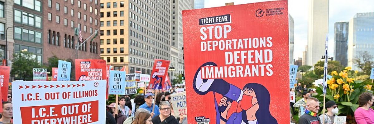 Protest in Chicago against ICE