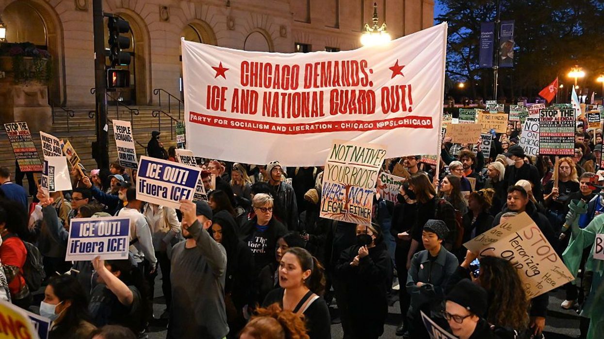 Protest in Chicago urges end to ICE and Guard presence