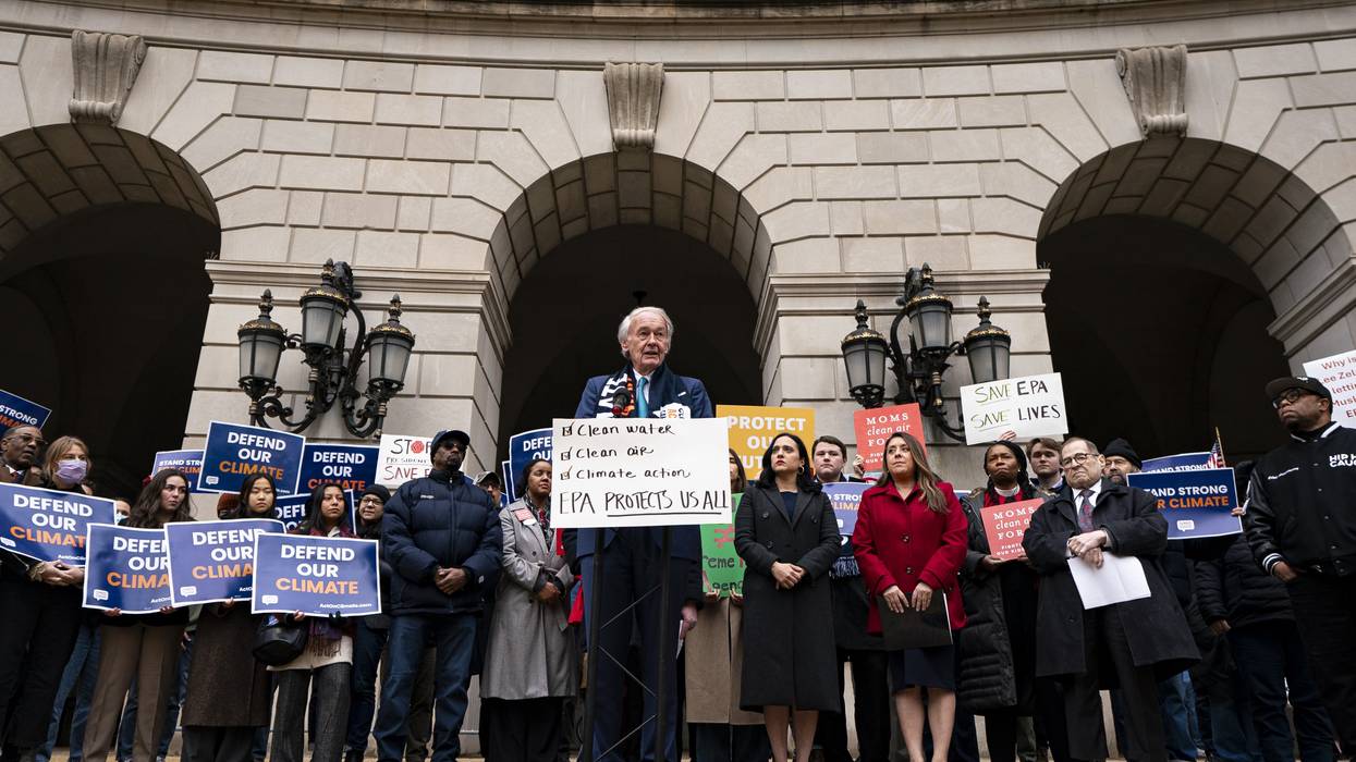 Protest in front of EPA.