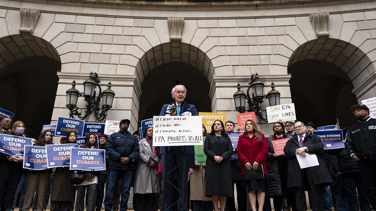 Protest in front of EPA.