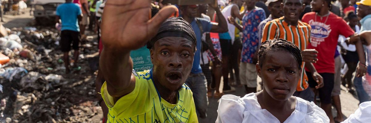 protest in haiti