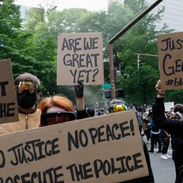 Protest in Portland over the death of George Floyd