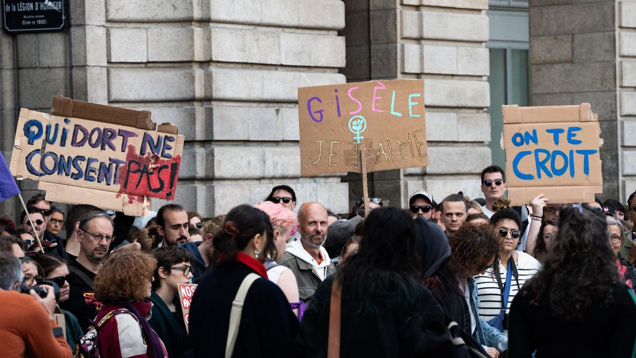 Protest in support of Gisèle Pélicot.