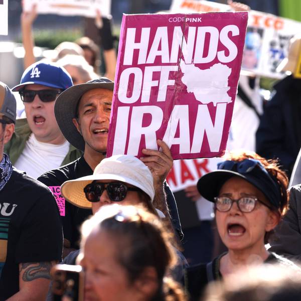 protest, Iran, city hall, protest against war in Iran, DTLA, demonstration