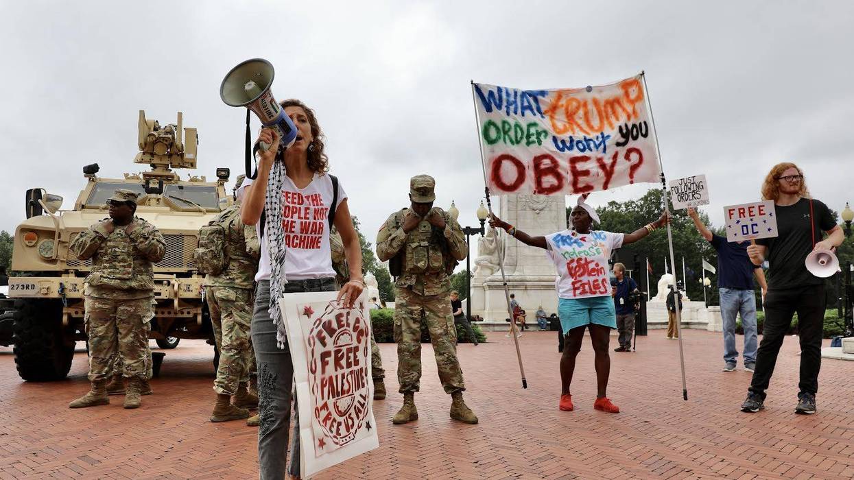 protest National guard in DC