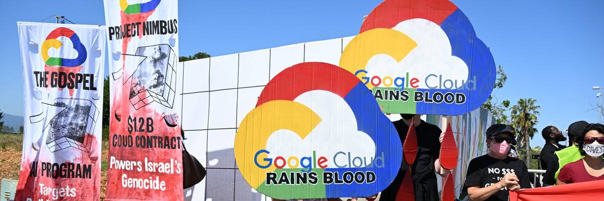 Protest of Google and Project Nimbus.