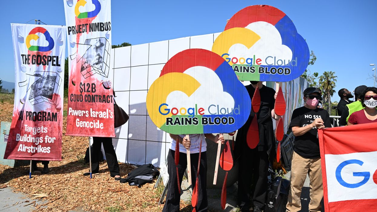 Protest of Google and Project Nimbus.