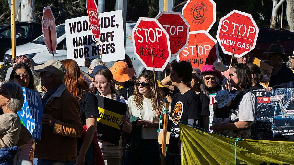Protest of Woodside in Western Australia.
