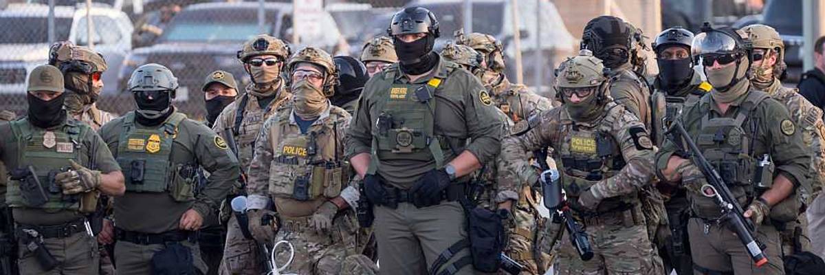 Protest outside ICE processing center in Illinois