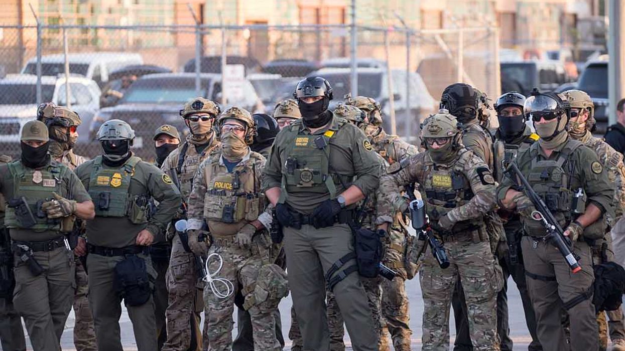 Protest outside ICE processing center in Illinois