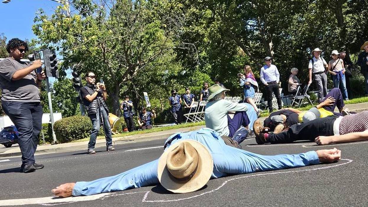 Protest outside Lawrence Livermore Nat. Lab