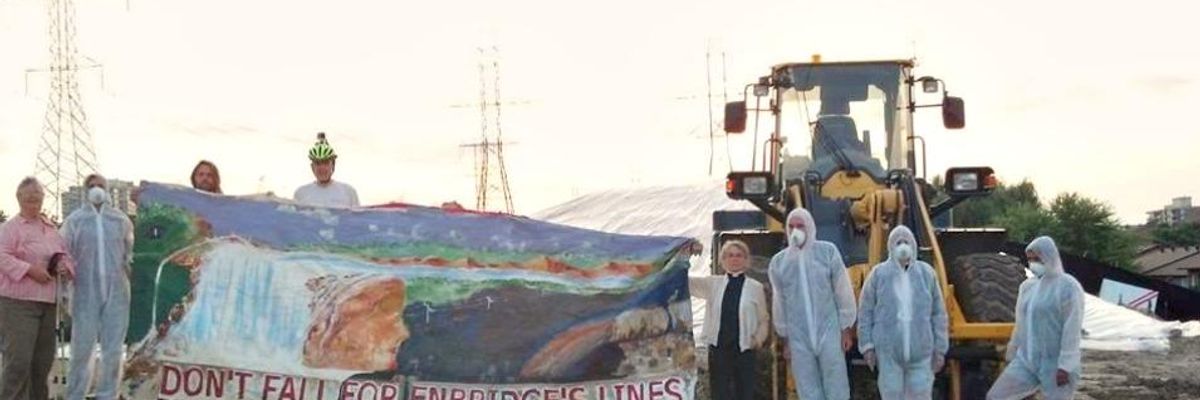 #DamLine9: Arrests and Solidarity Blockades Aim to Halt Tar Sands Pipeline