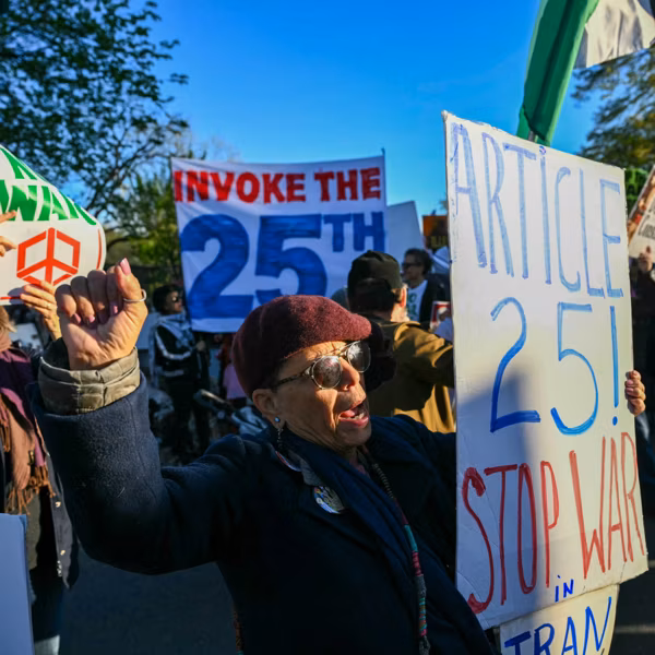 Protesters call for 25th amendment