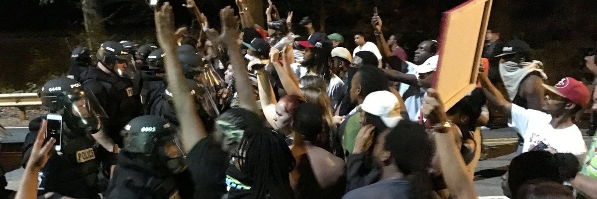 Protesters, Police Clash After Fatal Police Shooting in Charlotte, NC
