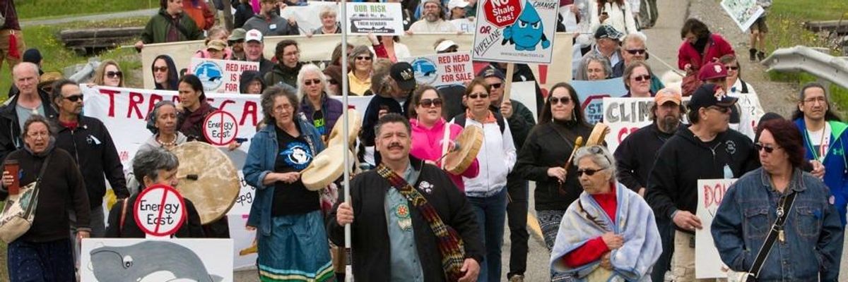 Protesters Confronting Irving Oil