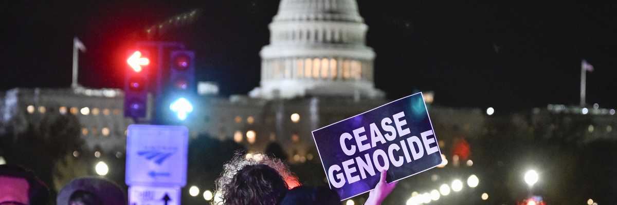 Protesters demand Gaza cease-fire