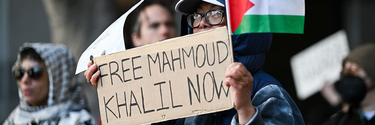 Protesters demand release of Mahmoud Khalil