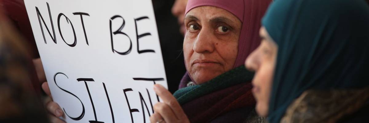 Protesters Demonstrate Against President Trump's Travel Ban