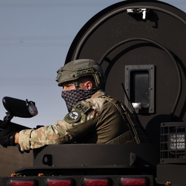 Protesters Demonstrate Outside Of Chicago-Area ICE Facility