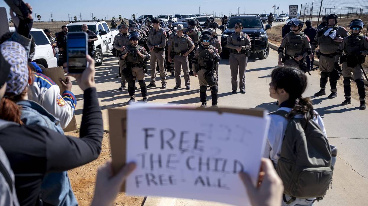 Protesters Denounce Detention Of 5-Year-Old Liam Ramos At Immigration Processing Facility In Texas