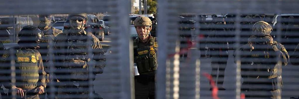 Protesters Denounce ICE Outside Chicago-Area Facility