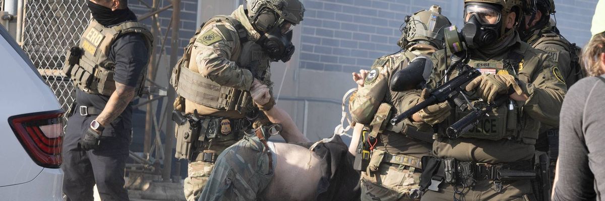 Protesters Denounce ICE Outside Chicago-Area Facility