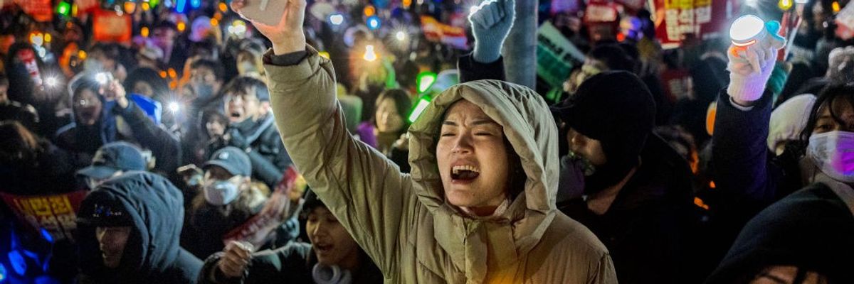 Protesters Gather As South Korea's President Yoon Faces Impeachment Vote