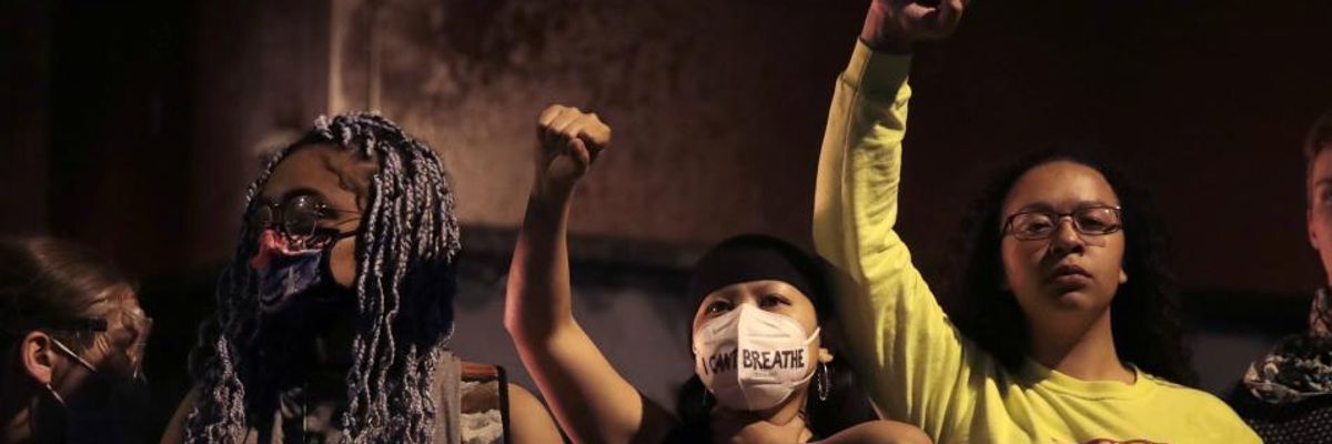 As Minneapolis Protests Over Killing of George Floyd Intensify, Trump Threatens to Send in Military With Green Light to Open Fire