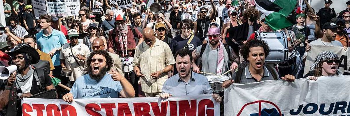 Protesters Gather In New York To March In Solidarity With Gaza