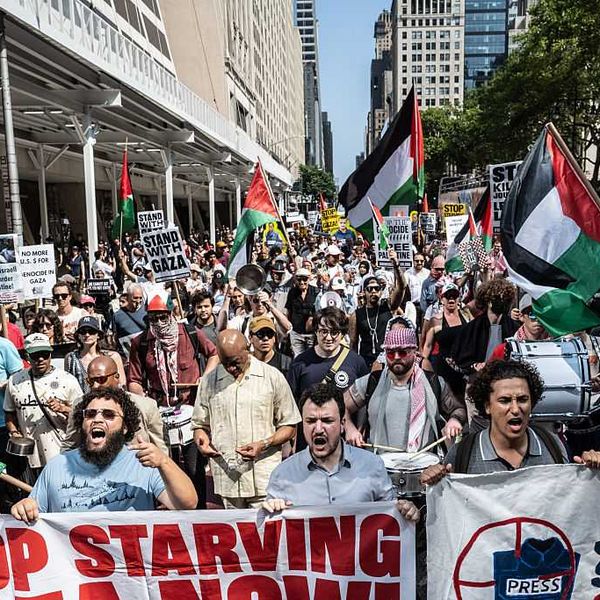 Protesters Gather In New York To March In Solidarity With Gaza