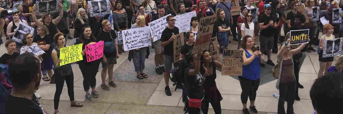 Mourning Philando Castile at a Anti-Nuke Rally