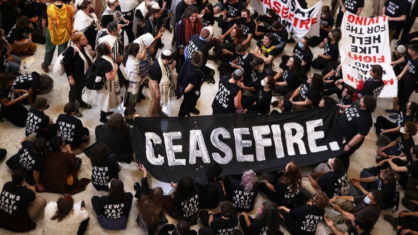 Protesters Hold A Rally Outside The U.S. Capitol Building Calling For A Ceasefire in Gaza