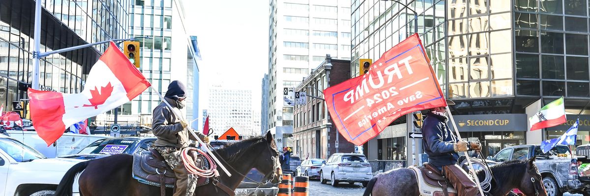 Protesters in Ottawa