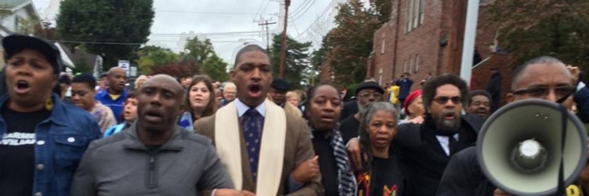 'Fight Back': Protesters Stage 'Moral Monday' Civil Disobedience Actions in Ferguson