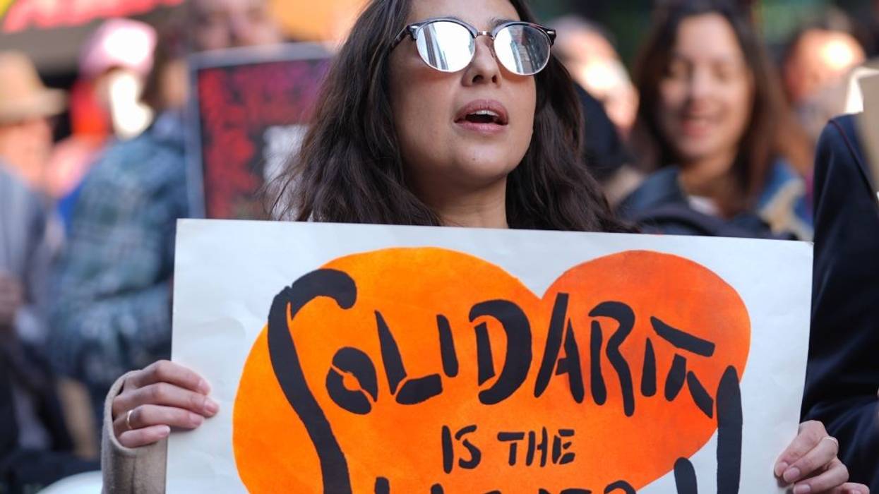 Protesters march against Trump's 2024 re-election in New York