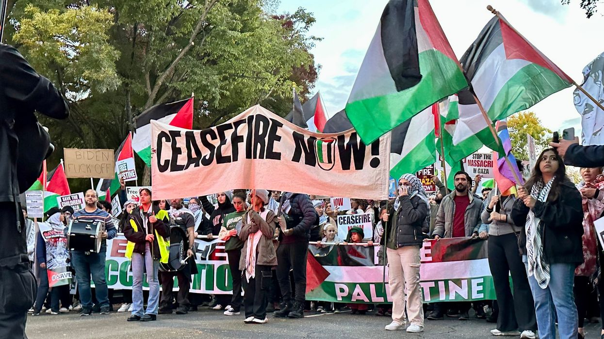 Protesters march for a Gaza cease-fire in Sacramento